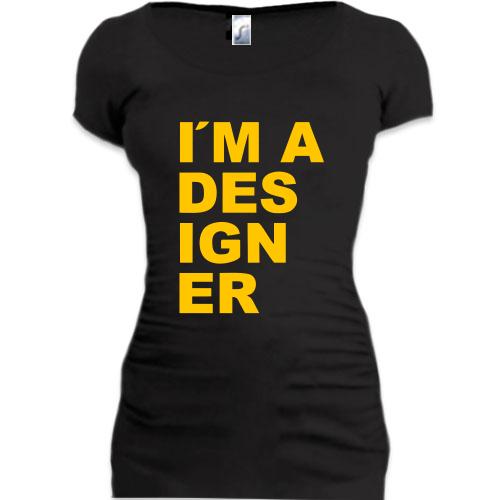 Подовжена футболка для дизайнера 